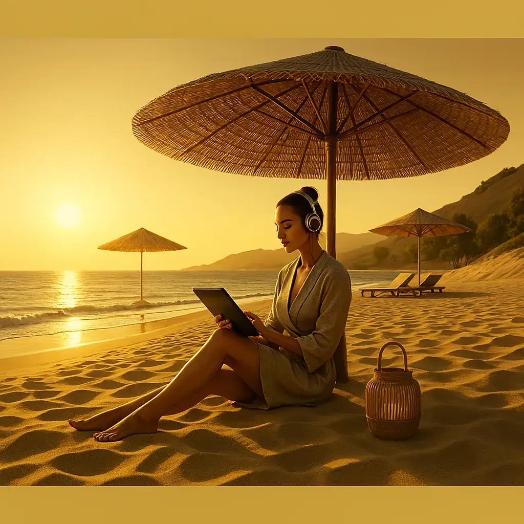 Spanish on the beach